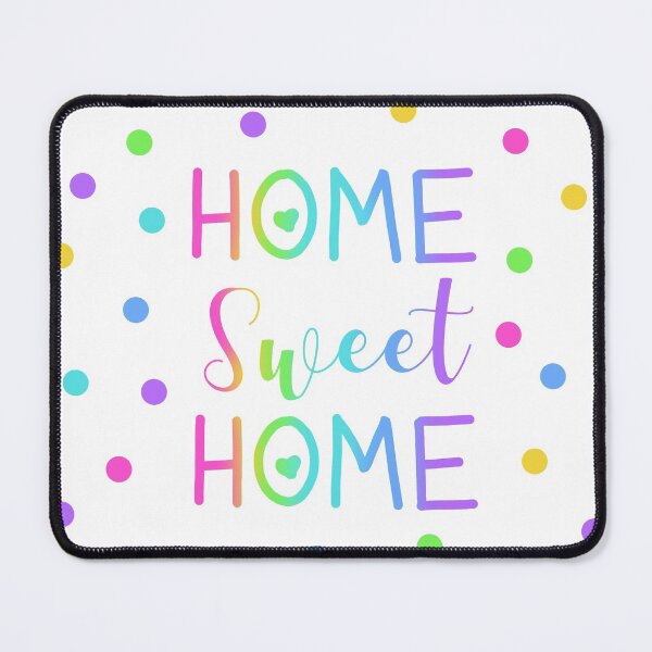 Item preview, Home Sweet Home - Rainbow Gradient with Polka Dots on Grey designed and sold by Whoopsidoodle.