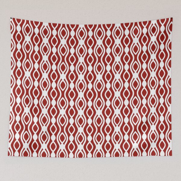 Aperçu de l'œuvre Modern ornaments in burgundy and white créée et vendue par Svitac.