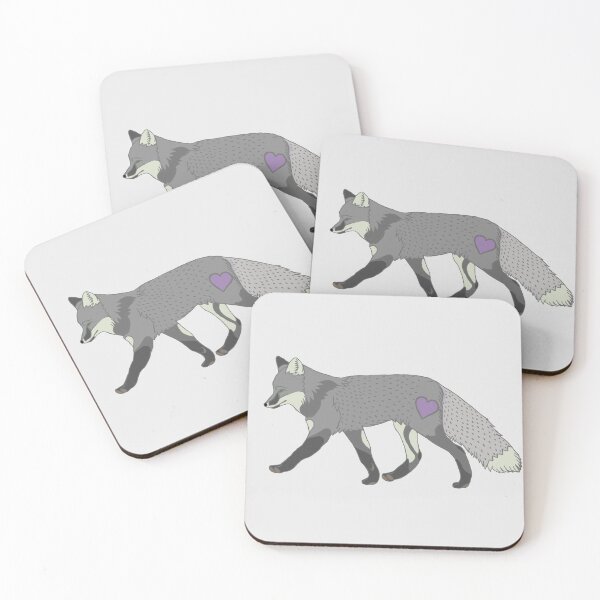 Item preview, Fox Heart Purple designed and sold by Ashley Gagnon.