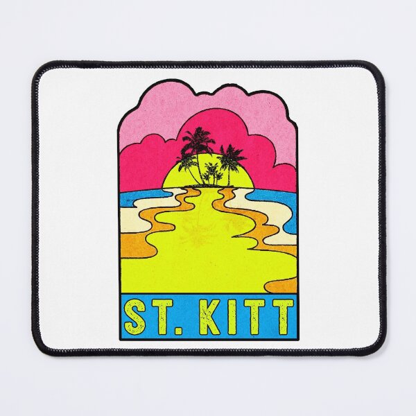 Item preview, Saint Kitts Groovy Sunset 70's Hippie Hippy Vintage Nevis St. designed and sold by DESTINATIONS DECAL DOS.