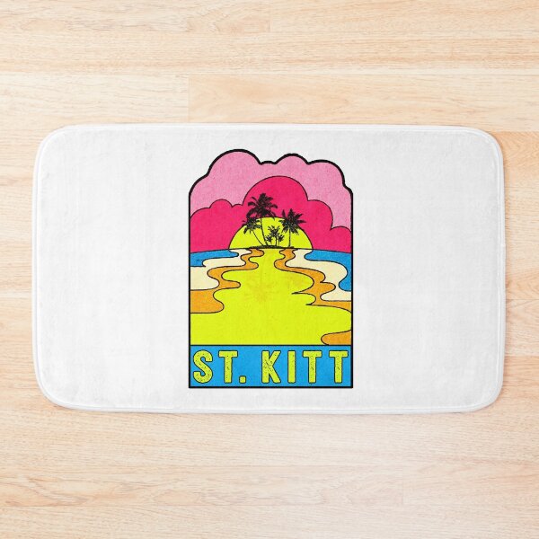 Item preview, Saint Kitts Groovy Sunset 70's Hippie Hippy Vintage Nevis St. designed and sold by DESTINATIONS DECAL DOS.