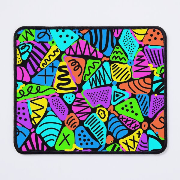 Item preview, CrAzY Quilt? Rainbow Colors with Doodles designed and sold by Whoopsidoodle.