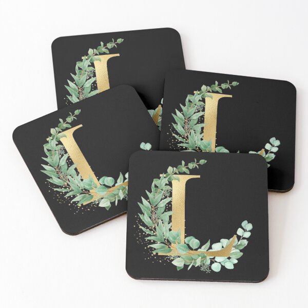 Item preview, Gold  alphabet L letters,T-Shirt, women ,wedding, girls, Alphabet | Gold Letters. White Floral Alphabet   Clip art, Watercolor Flowers Alphabet Letters. designed and sold by giantdesigns.