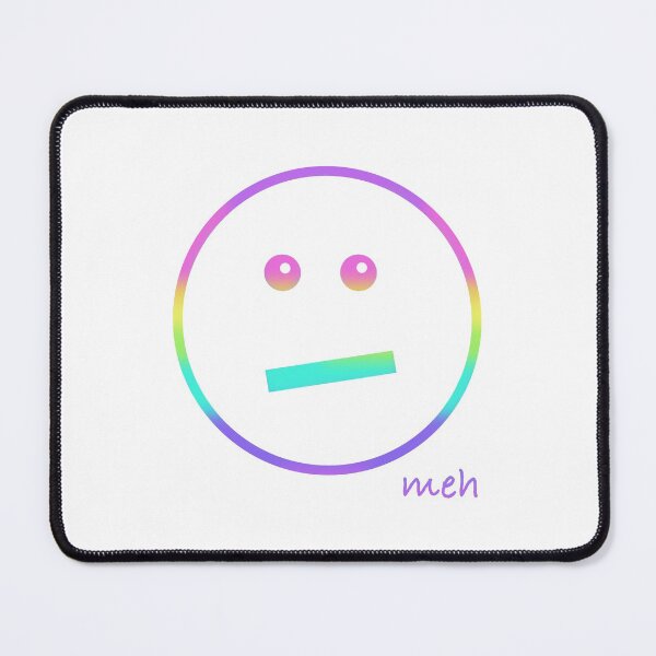 Item preview, Rainbow Meh Face Emoji - Oversized designed and sold by Whoopsidoodle.