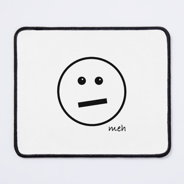 Item preview, Meh Face - Oversized on Red designed and sold by Whoopsidoodle.