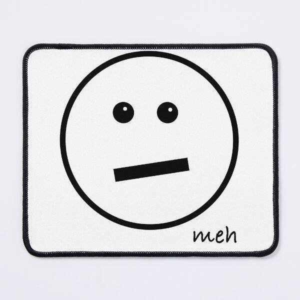 Item preview, Meh Face - Oversized on Pastel Pink designed and sold by Whoopsidoodle.