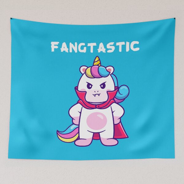 Item preview, Halloween 2021 Kawaii Unicorn Vampire Fangtastic Funny Pun designed and sold by gkao.