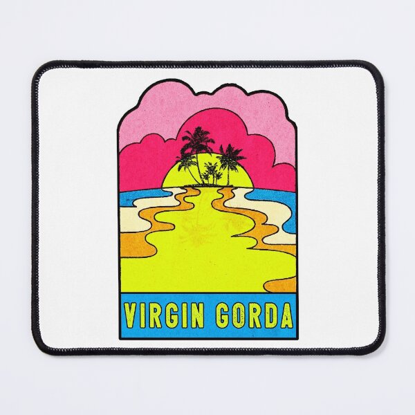 Item preview, Virgin Gorda Groovy Sunset 70's Hippie Hippy Vintage British Virgin Islands designed and sold by DESTINATIONS DECAL DOS.