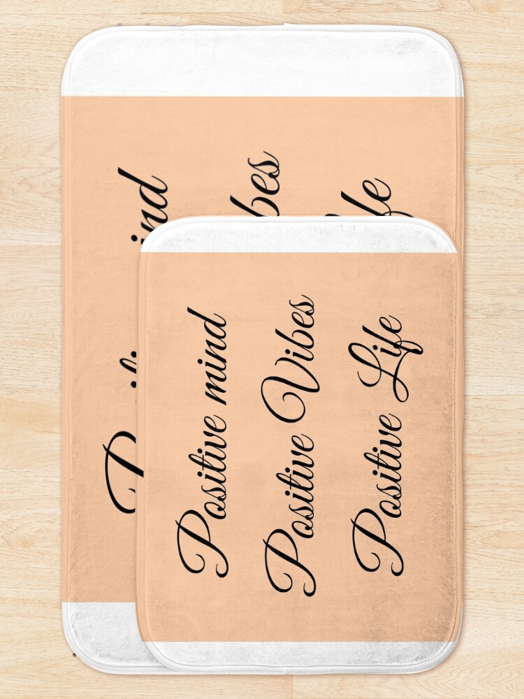 Thumbnail 5 of 6, Bath Mat, Positive Life designed and sold by Hanger52.