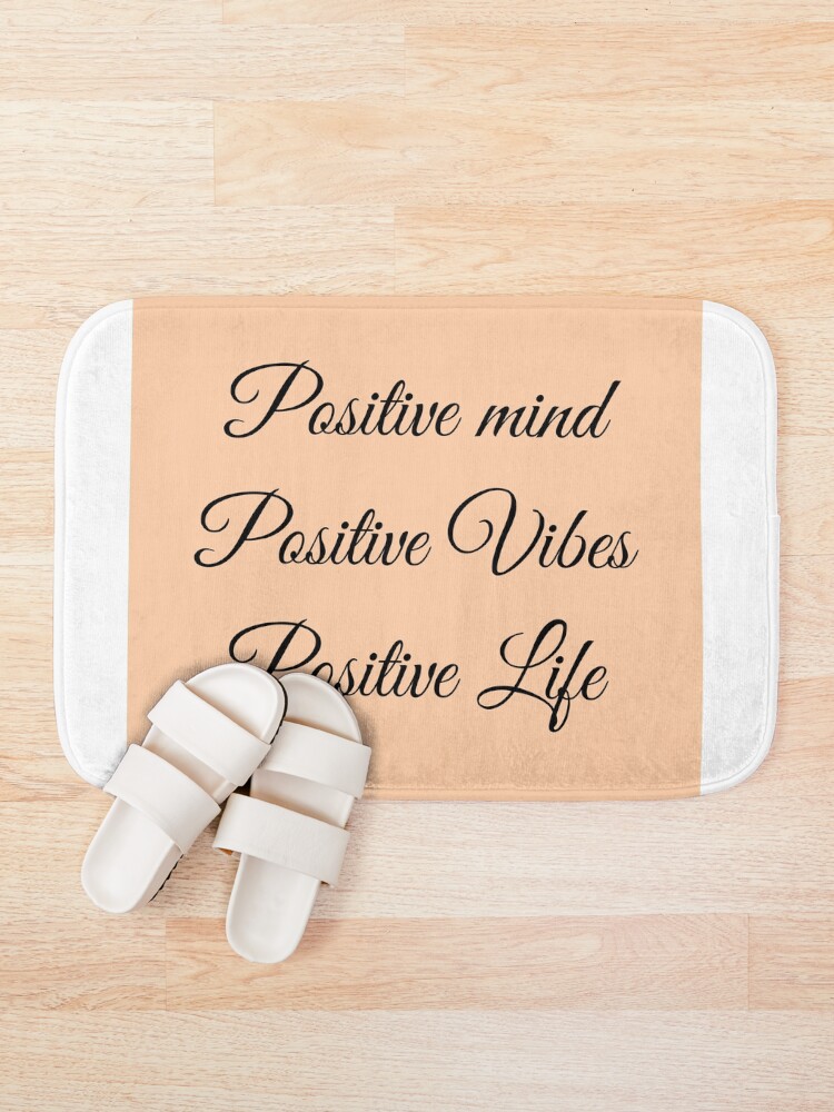 Thumbnail 1 of 6, Bath Mat, Positive Life designed and sold by Hanger52.