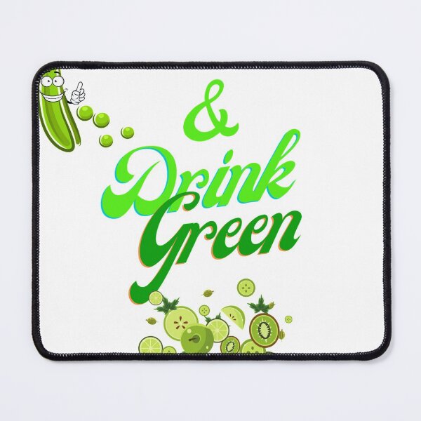 Item preview, Cute Funny Let's  Eat & Drink Green designed and sold by Darlene Douglas-Jackson.