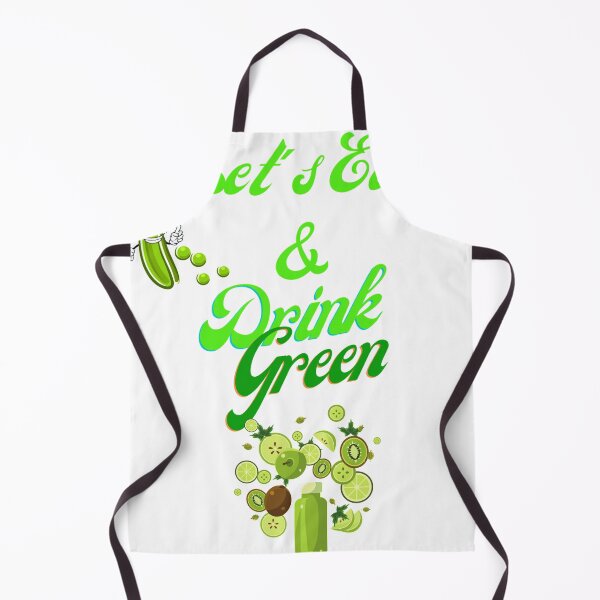 Item preview, Cute Funny Let's Eat & Drink Green designed and sold by Darlene Douglas-Jackson.