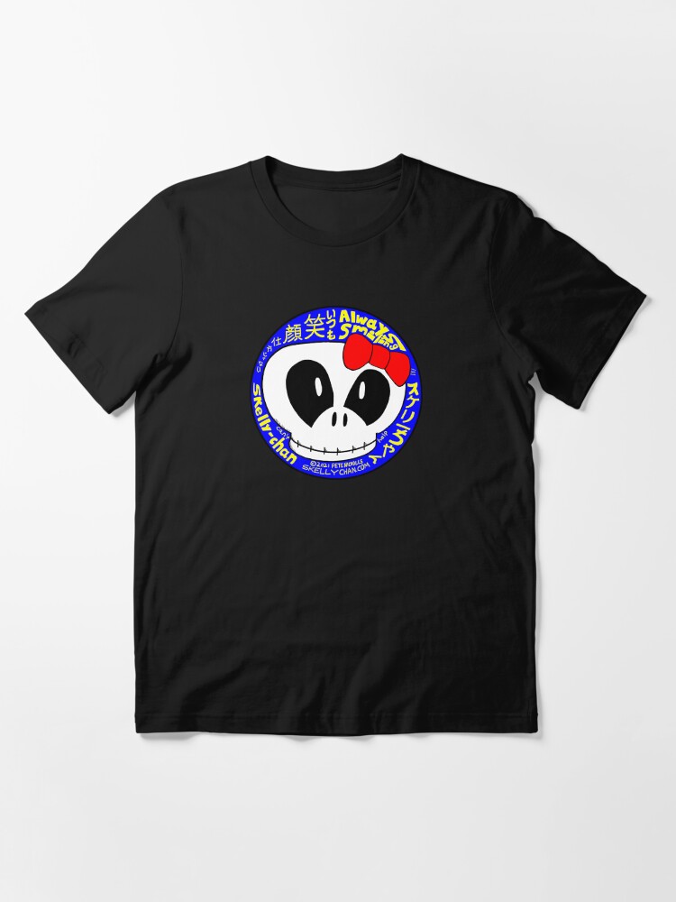 Alternate view of Skelly-chan Always Smiling Essential T-Shirt