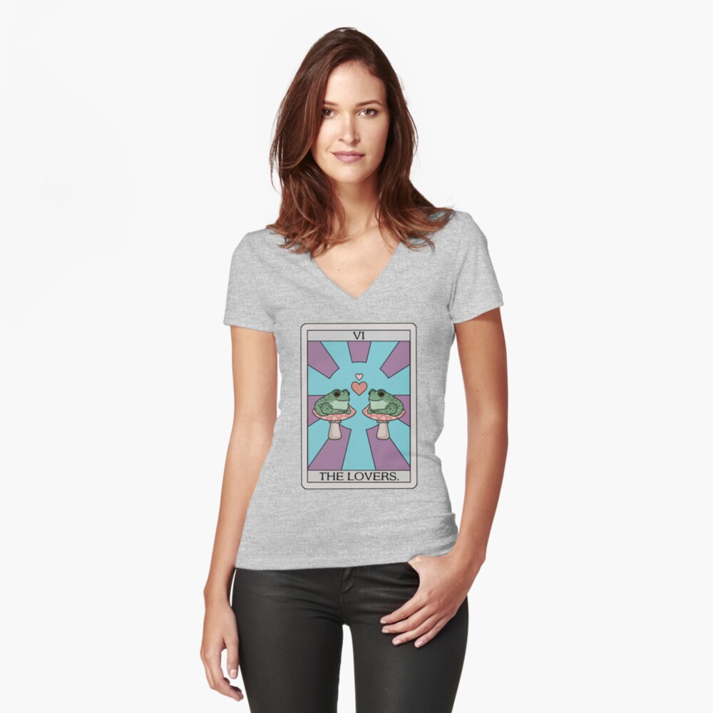 Aperçu de l'œuvre T-shirt moulant col V créée et vendue par melouker.