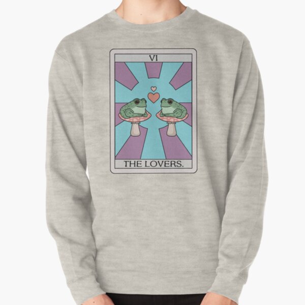 The Lovers Frog Tarot Pullover Sweatshirt