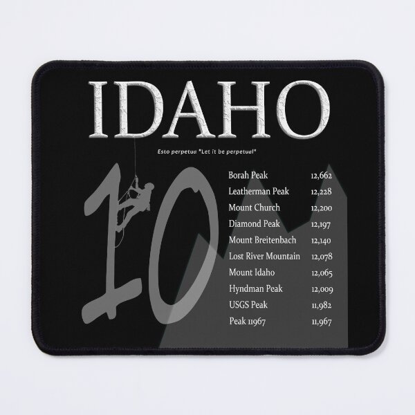 Item preview, Idaho - Top 10 Peaks designed and sold by daysray.