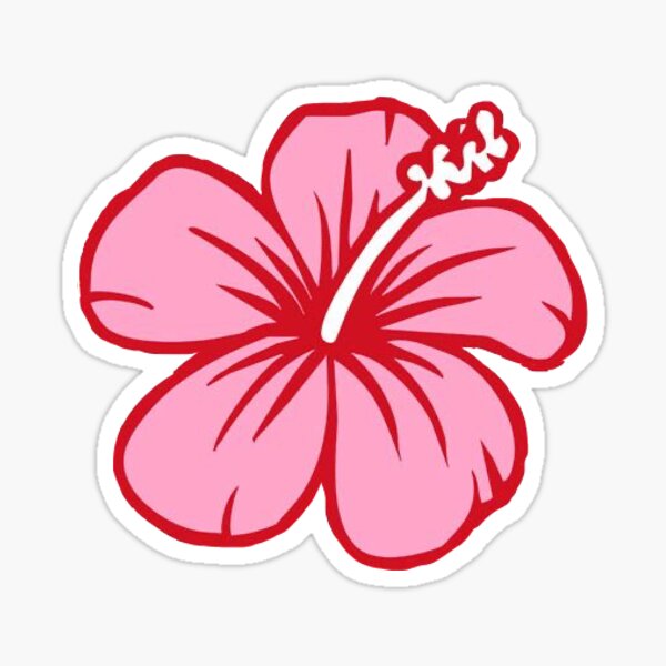 Sticker Fleur Hibiscus