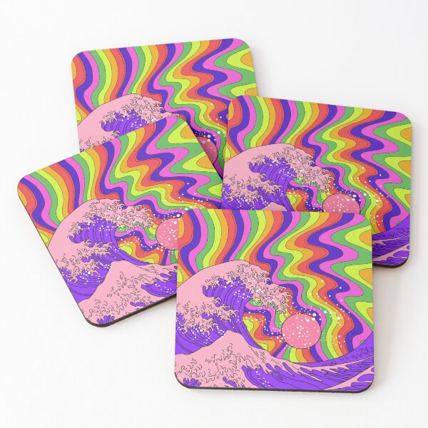 Item preview, Great Wave in Psychedelic Hippie style designed and sold by Golden-Peace.