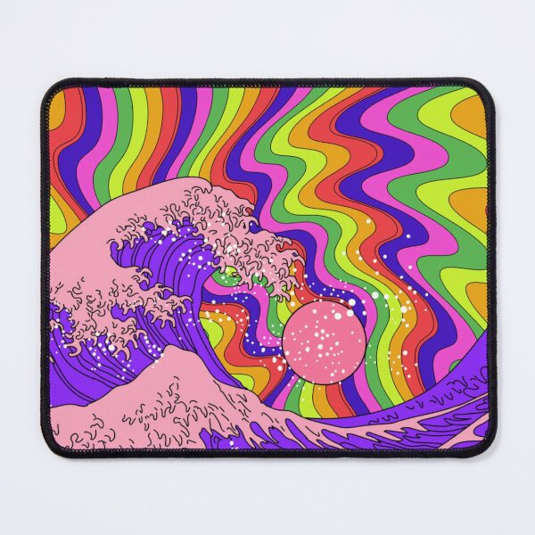 Item preview, Great Wave in Psychedelic Hippie style designed and sold by Golden-Peace.
