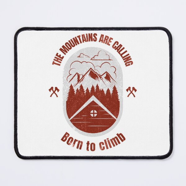 Item preview, Mountains Calling - Born to Climb - Hiking designed and sold by Designs2Excite.