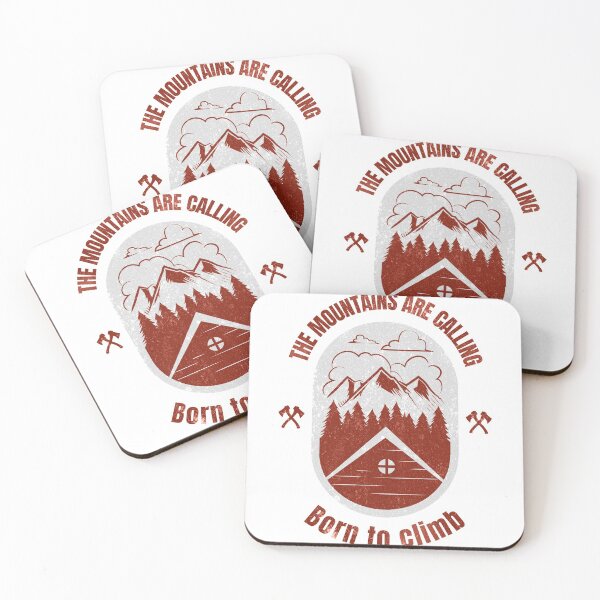 Item preview, Mountains Calling - Born to Climb - Hiking designed and sold by Designs2Excite.