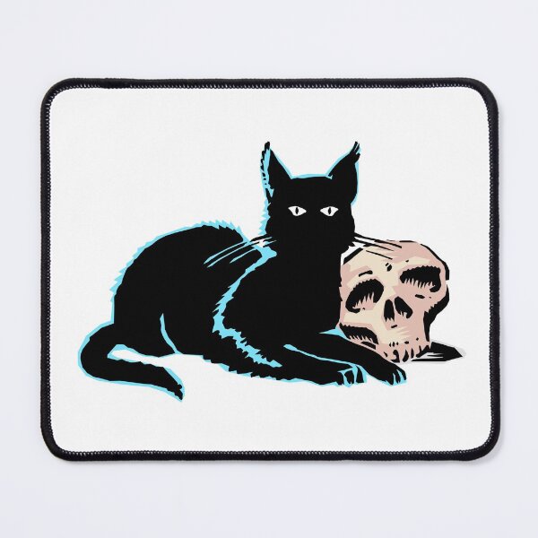 Item preview, Cat and Skull designed and sold by ArtEntwined.