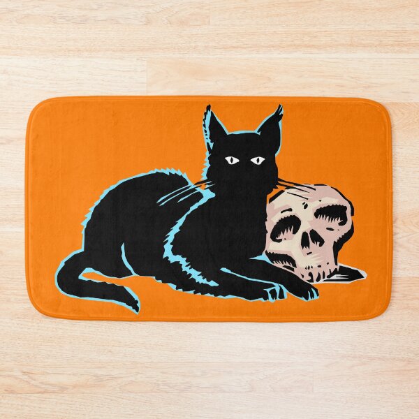 Item preview, Cat and Skull designed and sold by ArtEntwined.