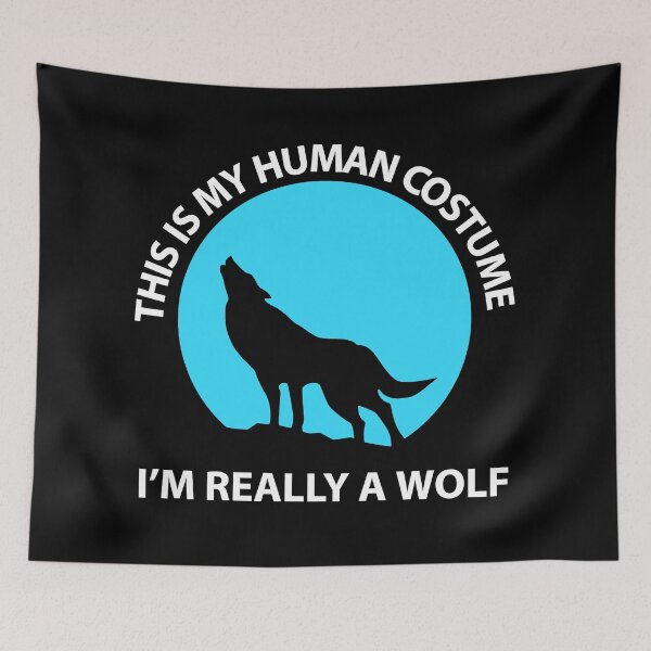 Item preview, Funny Halloween This Is My Human Costume I’m Really A Wolf  designed and sold by StudioTina.