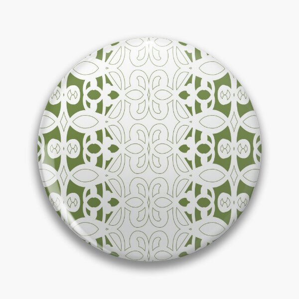 Artikelvorschau, Modern ornamental pattern in olive green, white entworfen und verkauft von Svitac.