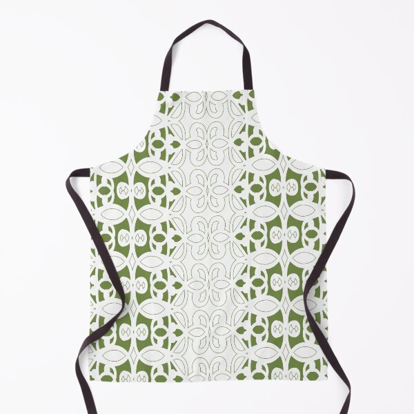Artikelvorschau, Modern ornamental pattern in olive green, white entworfen und verkauft von Svitac.