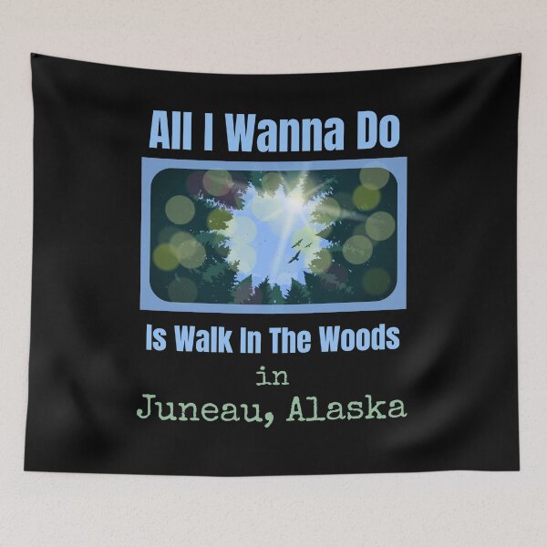 Item preview, All I Wanna Do Is Walk Juneau Woods designed and sold by artfulnotebook.