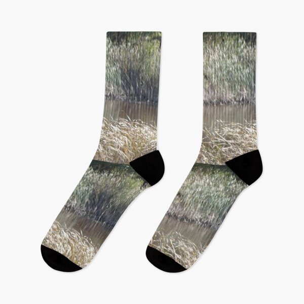 Item preview, Summer day pond with cattails designed and sold by AlicesArtistry.
