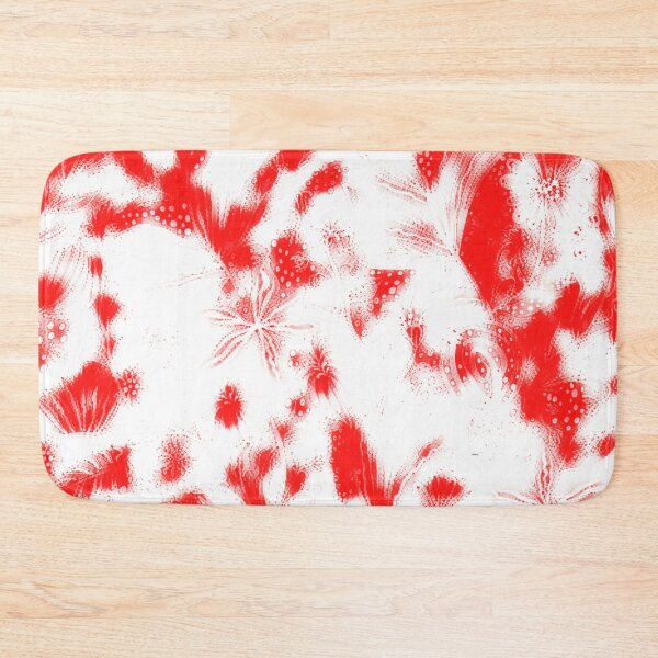 Item preview, abstract flower print in red by dePace' designed and sold by mrpropcake.
