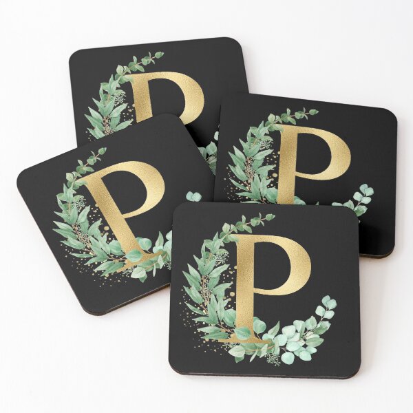 Item preview, Gold  alphabet P letters,T-Shirt, women ,wedding, girls, Alphabet | Gold Letters. White Floral Alphabet   Clip art, Watercolor Flowers Alphabet Letters. designed and sold by giantdesigns.