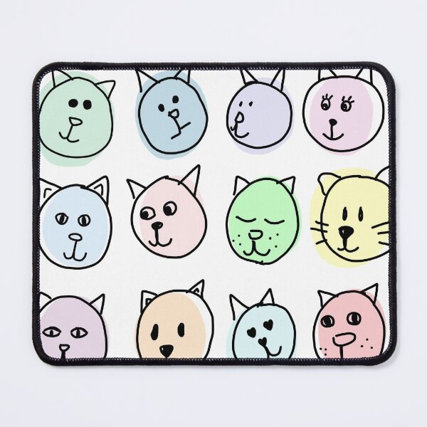 Item preview, Pastel Quirky Cats designed and sold by Whoopsidoodle.