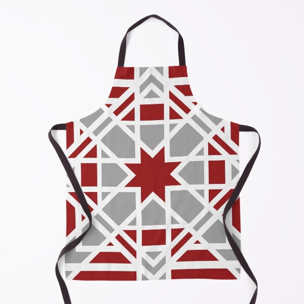 Artikelvorschau, Geometric, ornamental, mustard yellow, burgundy, grey, white entworfen und verkauft von Svitac.