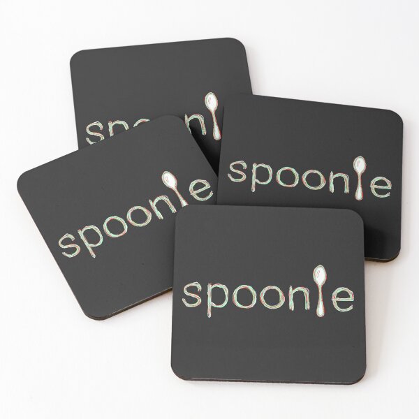 Item preview, Spoonie fondo gris (verde rojo) designed and sold by MentaLee.