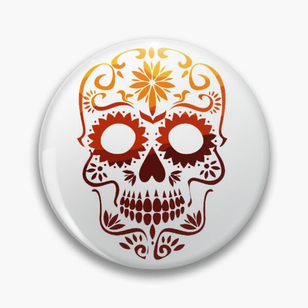 Artikelvorschau, Gesicht Totenkopf orange entworfen und verkauft von Marketmg.