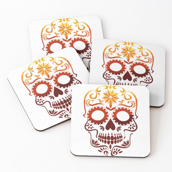 Item preview, face skull orange designed and sold by Marketmg.