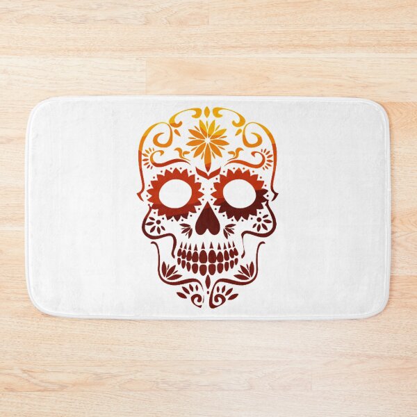 Item preview, face skull orange designed and sold by Marketmg.