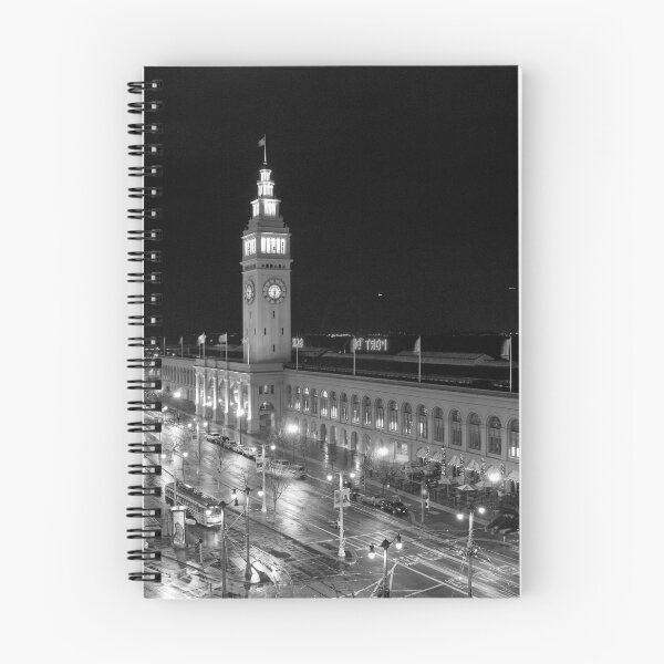 Item preview, San Francisco Ferry Building in the Rain (black & white) designed and sold by jenniferloring.