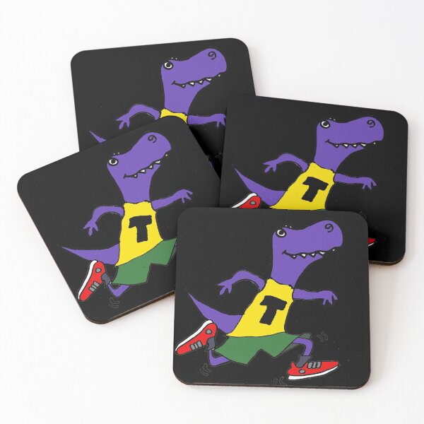Aperçu de l'œuvre Coureur de dinosaure T-rex drôle créée et vendue par Nature's Fancy.