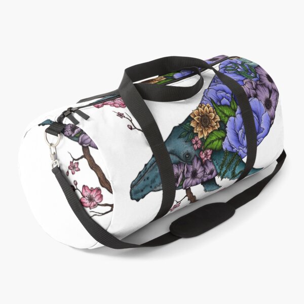 Item preview, Floral Whale - Colour - White Background designed and sold by SamuelJ.
