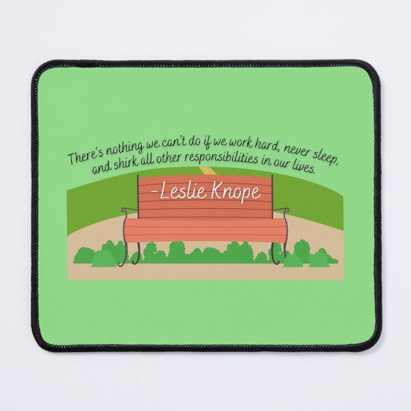 Item preview, Park Bench with Knope Quote, Local Government Quote designed and sold by Moore Art.
