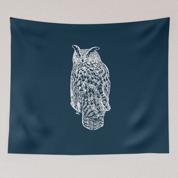 Item preview, Eurasian Eagle Owl White Design  designed and sold by designsasstultd.