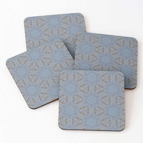 Item preview, Geometric blue  and brown  kaleidoscopic pattern 4.  designed and sold by Jonnekesart.