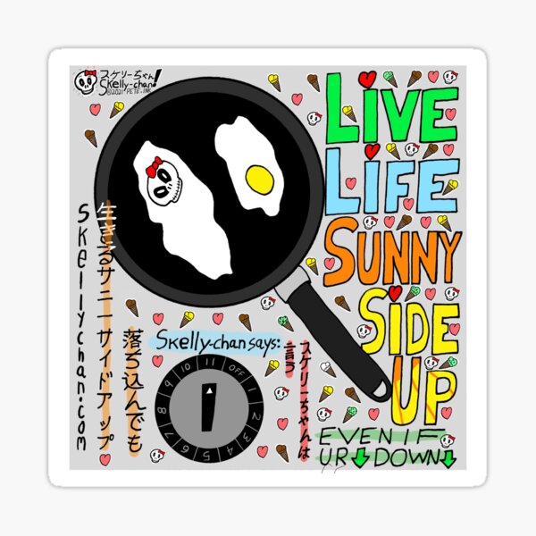 Skelly-chan Sunny Side Up Sticker