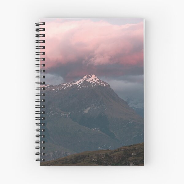 Item preview, Pico de montaña con nube rosa arriba durante el amanecer designed and sold by Danny Wanders.