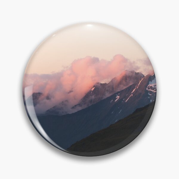 Item preview, Mountain Range With Pink Clouds Before Sunset designed and sold by Danny Wanders.
