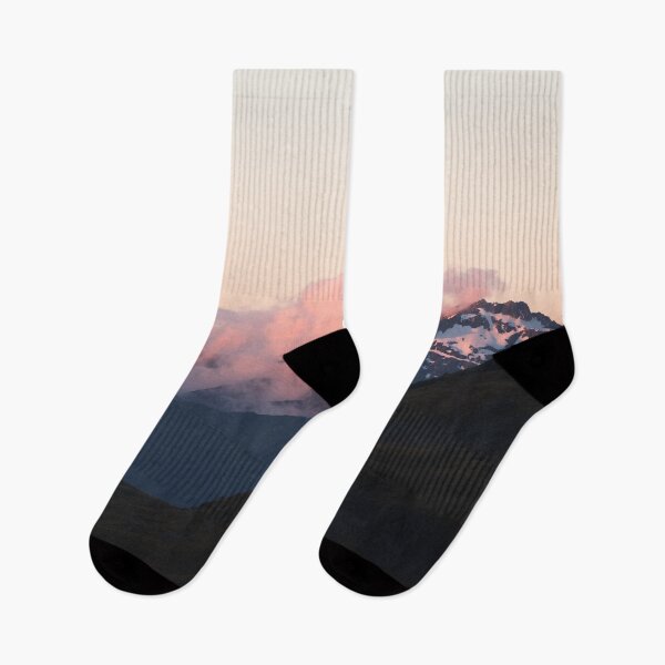 Item preview, Mountain Range With Pink Clouds Before Sunset designed and sold by Danny Wanders.